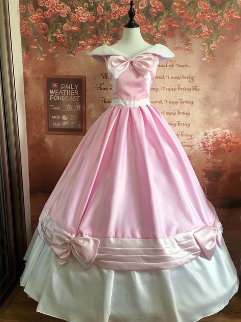 Cinderella Pink Dress Costume, Cinderella Pink Dress, Pink Cinderella, Disney Skirt, Measure Waist, Cinderella Dress, Cinderella Costume, Handmade Costumes, Disney Princess Dresses