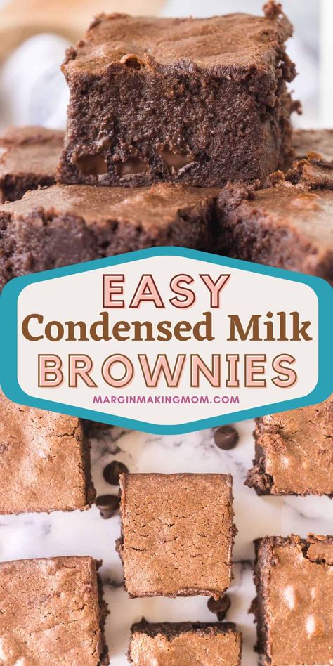 Sweetened Condensed Milk Brownie Recipes, Fudgy Condensed Milk Brownies, Sweetened Condensed Brownies, Brownies With Evaporated Milk, Brownies With Eagle Brand Milk, Condensed Coconut Milk Recipes Desserts, Desserts Made Without Butter, Chocolate Condensed Milk Cake, Chocolate And Condensed Milk Recipes