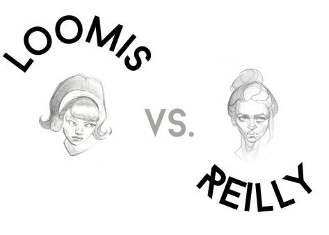 Loomis Vs. Reilly Method for Portrait Drawing Portrait Drawing Steps, Loomis Method Side View, Loomis Method Tutorial, Reilly Method Step By Step, Lumis Method Of Drawing, Loomis Method Head Step By Step, Loomis Method Drawing, Loomis Method Head, Reilly Method