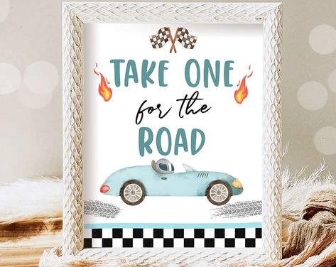 DesignMyPartyStudio - Etsy Race Car Decor, Growing Up Two Fast, One For The Road, Two Fast Birthday, Cars Invitation, Car Birthday Party, Cars Birthday Invitations, Race Car Birthday Party, Race Car Birthday