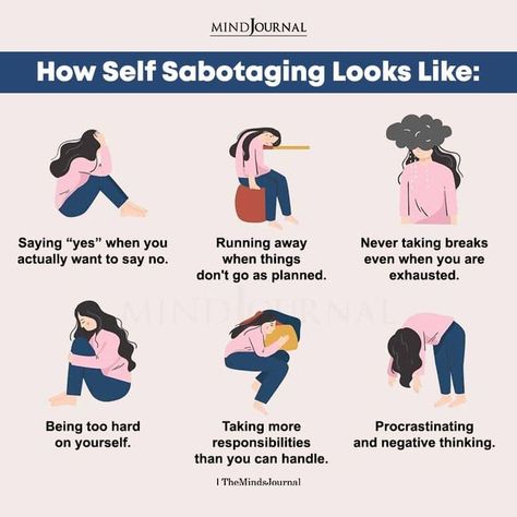 Here’s how you can find out if you tend to self-sabotage. #selfsabotage #mentalhealth Self Sabotaging, Saying Yes, Emotional Awareness, Mental And Emotional Health, Self Care Activities, Self Compassion, Health Quotes, Self Care Routine, Emotional Wellness