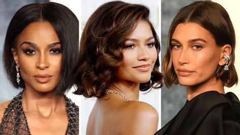 Zendaya Bob Haircut, Womens Bob Haircuts, Hailey Bieber Bob, Zendaya Bob, 90s Bob Haircut, Super Short Bobs, Retro Bob, 90s Bob, Bob Haircut Curly