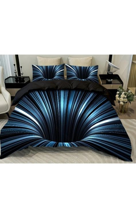 Black Duvet, Black Duvet Cover, Floating Bed, 3d Abstract, Unique Beds, Bed Sets, Space Theme, Quilt Cover Sets, Comforter Set