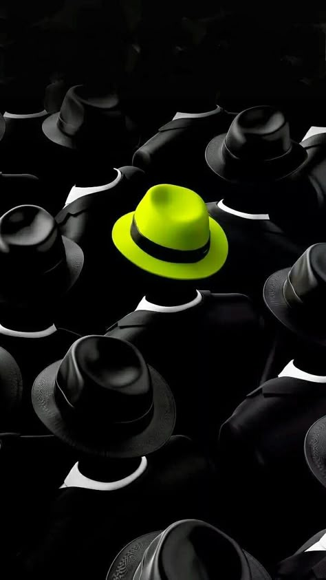 Aesthetic Unique Wallpaper, Emphasis Photography, Contrast Wallpaper, Unique Profile Picture, Contrast Photography, Color Splash Photography, Black Hats, Splash Photography, Happy Wallpaper