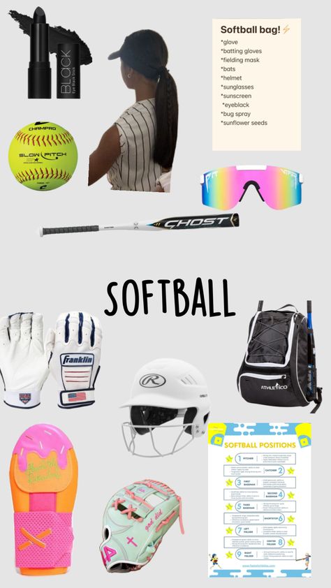 #softball Softball Workouts, Softball Photos, Softball Funny, Softball Tournaments, Softball Bags, Softball Outfits, Softball Season, Girls Softball, Baseball Softball