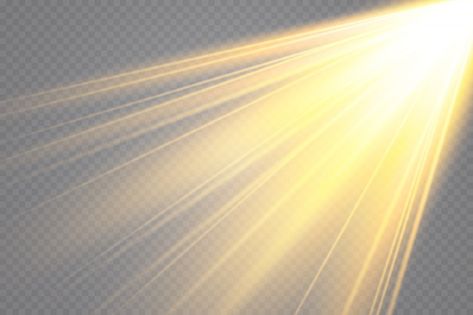 Sunlight on a transparent background. gl... | Premium Vector #Freepik #vector #sunlight #light-rays #light-beam #light-glare Sun Light Background, Sunlight Background, Light Rays Png, Background Glow, Sun Light Background Images Hd, Sunlight Effect, White Sun Light Png, Light Absorption, Parking Plan