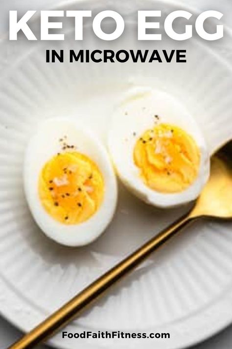 If you're looking for a quick and convenient way to prepare hard boiled eggs, look no further! This easy microwave method eliminates the need for pots and boiling water, making it a hassle-free way to cook up this essential meal prep ingredient. Boiled Eggs In Microwave, Egg In Microwave, Eggs In Microwave, Boiled Egg In Microwave, Egg Microwave, Eggs In The Microwave, Making Hard Boiled Eggs, Dairy Free Low Carb, Microwave Eggs