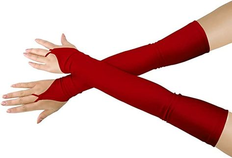 Red Gloves Aesthetic, Red Long Gloves, Labyrinth Costumes, Red Fingerless Gloves, Princess Gloves, Gloves Aesthetic, Silk Gloves, Fashion Illustration Tutorial, Beautiful Beach Pictures