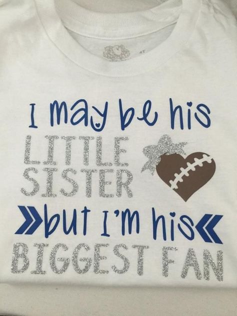 Sister Football Shirt, Football Sister, Football Girlfriend, Football Shirt Designs, Football Cheer, Balls Shirt, Colin Kaepernick, Football Mom Shirts, Cheer Shirts