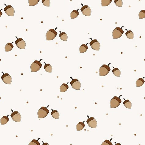 Acorn Illustration, Autumn Patterns, Christian Drawings, Floating Balloons, Food Vintage, Cozy Pattern, Wall Texture Design, Baby Pattern, Autumn Pattern