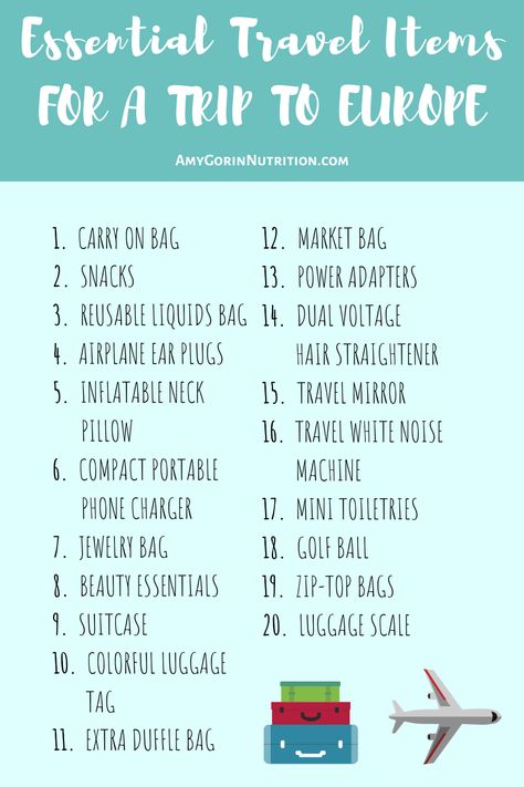 Essential Travel Items, Traveling To Europe, Europe Packing, Snack Hacks, Packing Hacks, Trip To Europe, Packing List For Vacation, Travel Mirror, Travel Checklist