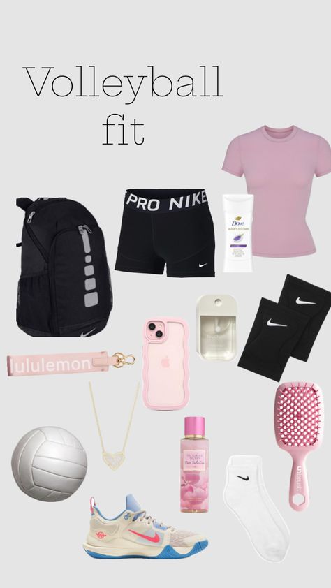 volleyball🏐🤍 Cute Volleyball Outfits Preppy, Volleyball Stuff To Buy, Volleyball Tryouts Outfits, Volleyball Aesthetic Outfits, Volleyball Wishlist, Volleyball Practice Outfits, Volleyball Needs, Volleyball Style, Volleyball Goals