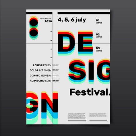 Free Vector | Festival design poster with 3d red cyan glasses effect Festival Design Poster, Adobe Illustrator Graphic Design, Japanese Artwork, 3d Photo, Cyan Design, Festival Design, Japanese Design, Graphic Design Posters, Poster Template