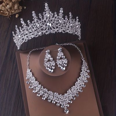 Temu | Explore the Latest Clothing, Beauty, Home, Jewelry & More Pearl Bridal Jewelry Sets, Wedding Dress Necklace, Bridal Crown Tiara, Opal Jewelry Set, Crystal Bridal Jewelry Sets, Wedding Dress Jewelry, Wedding Numbers, Pearl Bridal Jewelry, Womens Wedding Dresses