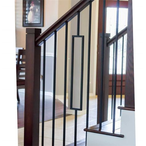 Metal Stair Spindles, Metal Spindles, Stair Spindles, Iron Balusters, Metal Stairs, Staircase Railings, Stair Railing, Staircase Design, Simple Lines