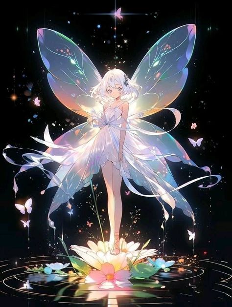 Elven Kingdom, Designed Dresses, Wings Art, Fairy Girl, Dnd Art, Anime Fairy, Inspirational Artwork, Beautiful Fairies, Fairy Wings