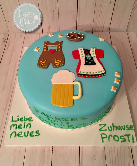 Oktoberfest Birthday Cake, Oktoberfest Cake, Oktoberfest Birthday, German Sweets, Little Cakes, Themed Cakes, Cake Ideas, Birthday Ideas, Birthday Cake