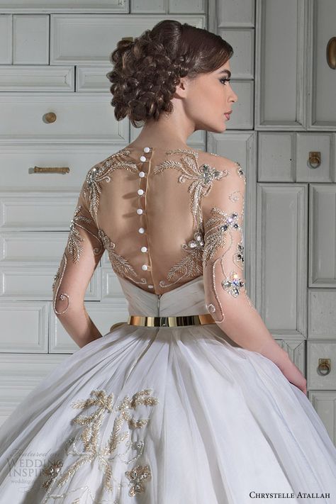 Wedding Dresses 2014, Illusion Dress, فستان سهرة, Beauty Dress, Back View, Gorgeous Gowns, Ball Gowns Wedding, Dream Wedding Dresses, Ball Gown Wedding Dress