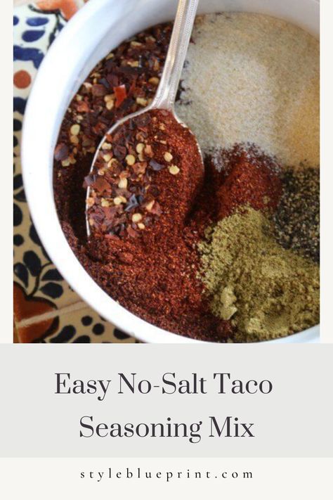 No Salt Taco Seasoning, Salt Free Taco Seasoning Recipes, No Salt Taco Seasoning Recipe, Salt Free Taco Seasoning, Homemade Taco Seasoning Mix, Taco Seasoning Mix, Taco Mix, Taco Seasoning Recipe, Taco Seasoning Packet