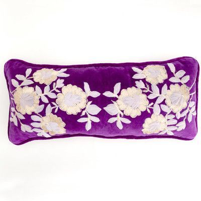 Debage Inc. Plush Flowers Boudoir Pillow Color: Plum Christmas Sofa, Suede Throw Pillows, Plush Flower, Flowers Pillow, Bird Throw Pillow, Sofa Cotton, Dream Furniture, Rectangle Pillow, Flower Pillow