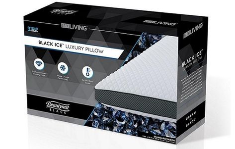 Pillow Packaging, Tempurpedic Mattress, Black Packaging, Memory Pillows, Sleep Accessories, Luxury Pillows, Foam Pillow, Black Ice, Firm Mattress