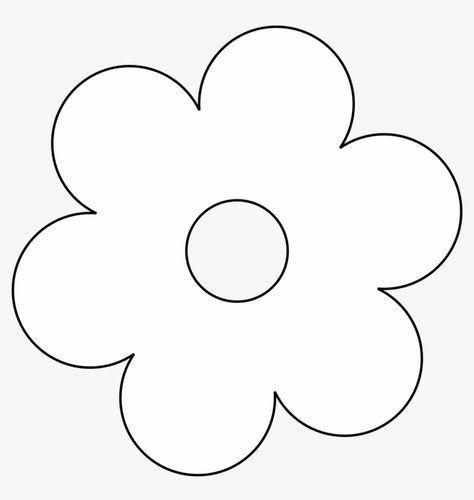 Free Flower Clipart, Flower Sketch Pencil, Flower Clipart Png, Simple Flower Drawing, Pencil Drawings Of Flowers, Transparent Flowers, Flower Outline, Black And White Flowers, Moms Crafts