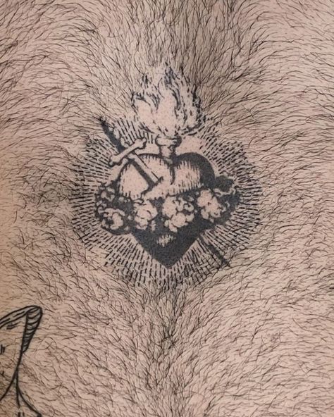 #handpoke #stickandpoke #handpoketattoo  #dotwork #sticknpoke  #tattooart New Tattoo Styles, Sacred Heart Tattoos, Handpoke Tattoo, Doodle Tattoo, Red Ink Tattoos, Greek Tattoos, 1 Tattoo, Dot Work Tattoo, Dainty Tattoos