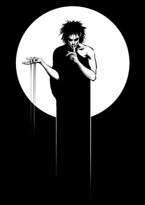 Mopey Goth, Dream Of The Endless, The Sandman, Trad Goth, My Memory, Good People, Moon, Fan Art, Fan