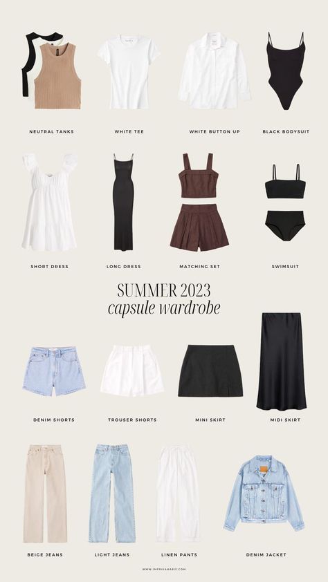 Wardrobe Essentials 2023, Minimalist Wardrobe Capsule, Capsule Wardrobe Casual, Capsule Wardrobe Women, Looks Pinterest, Looks Country, Fashion Capsule Wardrobe, Summer Wardrobe Essentials, Europe Outfits