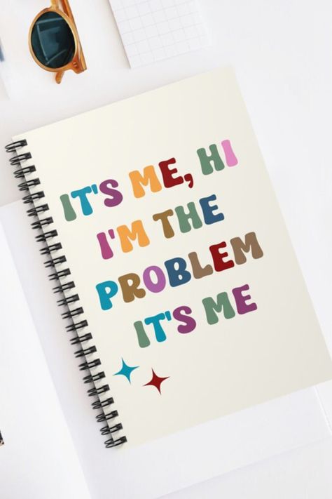 Taylor Swift Notebook Cover Ideas, Taylor Swift Notebook Cover, Middle School Supplies, Taylor Swift Outfits, Taylor Swift Wallpaper, Taylor Swift Lyrics, Notebook Cover, Journal Gift, Lined Page