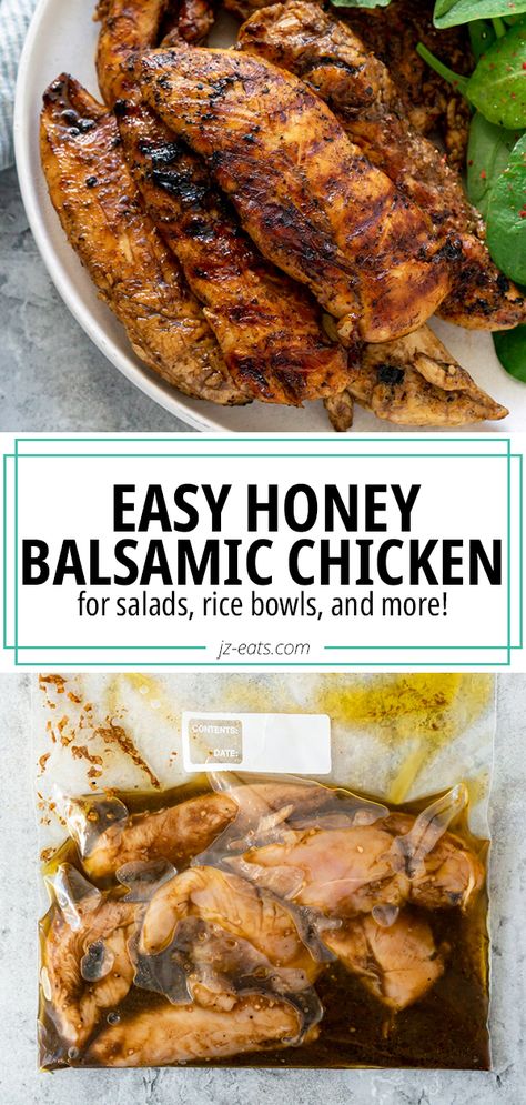 Quick Chicken Marinade, Balsamic Chicken Recipe, Balsamic Chicken Marinades, Balsamic Chicken Breast, Honey Balsamic Chicken, Balsamic Chicken Recipes, Balsamic Marinade, Honey Balsamic, Lake Food Ideas Summer