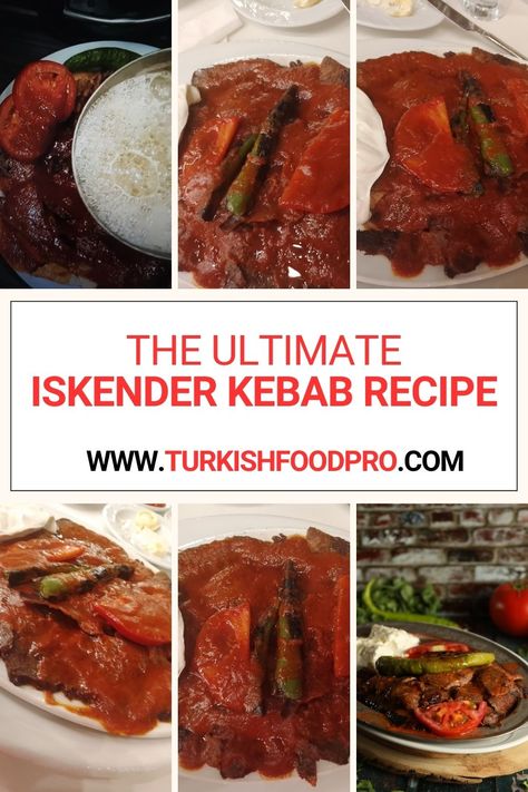 Turkish İskender Kebab Recipe: Discover The Art of Kebabs 2 Kebab Sauce, Turkish Yogurt, Turkish Kebab, Chicken And Rice Dishes, Kebab Recipe, Creamy Yogurt, Kebab Recipes, Tomato Sauce Recipe, Pita Bread