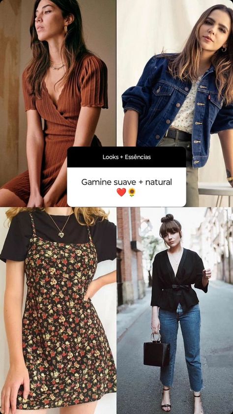 Natural Gamine, Gamine Style, Soft Gamine, Style Profile, Preppy Style, Body Types, Style Guides, Personal Style, Cool Outfits