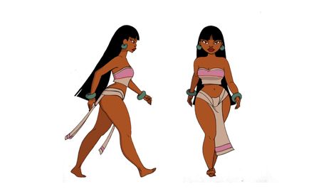 Chel walkcycle | The Road to El Dorado | Know Your Meme Walk Cycle Reference, Chel Disney, Road To El Dorado, Walking Animation, Arte Pin Up, Animation Character, Animation Sketches, Animation Tutorial, Animation Reference