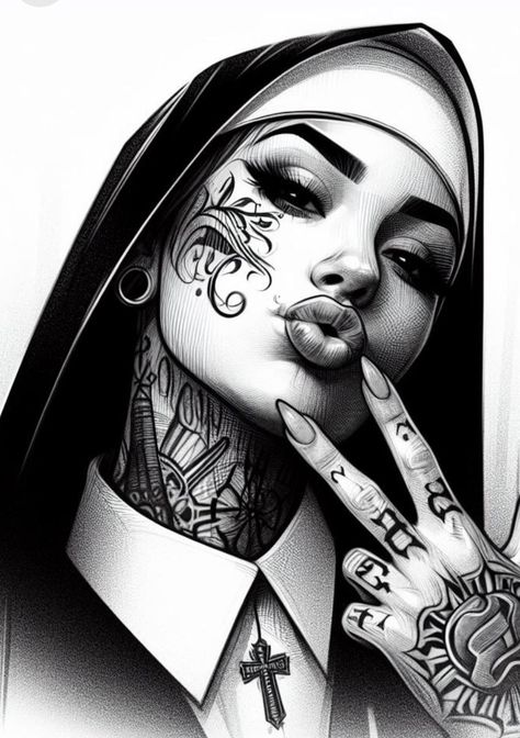 Stickers On Instagram, Chicanas Tattoo, Dove Tattoo Design, Chicano Tattoos Sleeve, Catrina Tattoo, Animal Tattoo Ideas, Cool Tattoo Drawings, Gangsta Tattoos, Chicano Style Tattoo