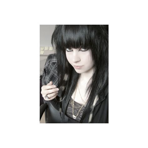 Free Emo Wallpaper and Emo Pictures ❤ liked on Polyvore Emo Haircuts For Girls, Black Emo Hair, Emo Haircuts, Emo Scene Girls, Emo Pictures, Emo Scene Hair, Straight Bangs, Emo Hair, Scene Girls