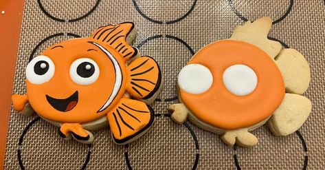 Nemo Birthday Party, Finding Nemo Birthday, Nemo Birthday, Cut Out Cookies, Finding Nemo, Cookie Decorating, Birthday Party, Birthday