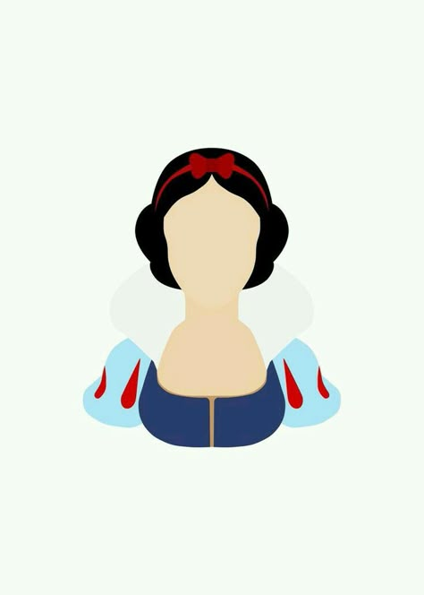 Snow White Minimalist, Minimalista Disney, Disney Minimalist, Disney Canvas Art, Disney Princess Cartoons, Disney Illustration, Disney Silhouettes, Disney Canvas, Snow White Disney