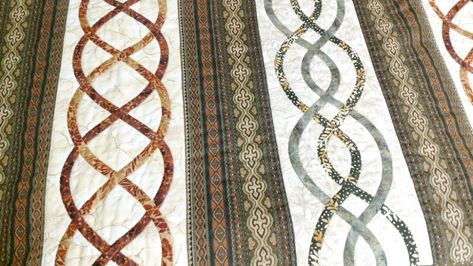 Irish Quilt Patterns, Quilts Designs, Irish Quilt, Celtic Knotwork Design, Celtic Braid, Celtic Quilt, Braid Quilt, Double Wedding Ring Quilt, Celtic Weave