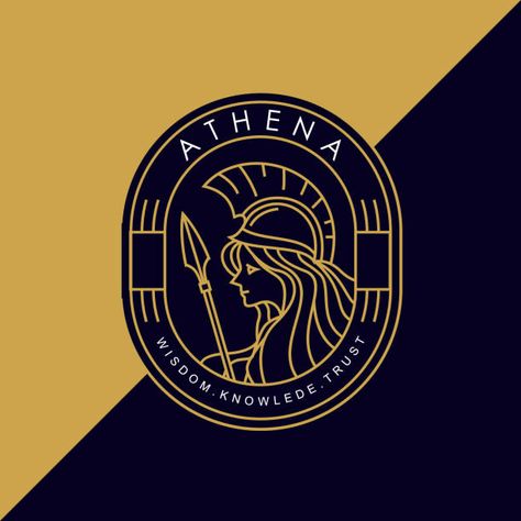 615 Athena Illustrations & Clip Art - iStock Greek Graphic Design Illustrations, Artemis Symbol, Athena Logo, Athena Symbol, Ancient Greece Mythology, Ancient Greek Symbols, Pallas Athena, Greek Goddess Of Wisdom, Greece Mythology