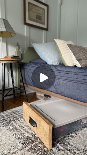 Andrea on Instagram: "Looking for an easy (and pretty 😉) way to create under the bed storage?! Check out my blog to see the whole tutorial of how we made these storage drawers for my boys’ bedroom! 😀

#blog #blogger #reel #reels #reelsvideo #storage #storagesolutions #storageideas #underthebedstorage #storagedrawers #diystorage #diystorageideas #prettystorage" Diy Under Bed Storage Drawers, Under Bed Drawers Diy, Underbed Storage Ideas, Bed Linen Storage, Under Bed Storage Diy, Drawers Diy, Under The Bed Storage, Diy Storage Bed, Bed Drawers