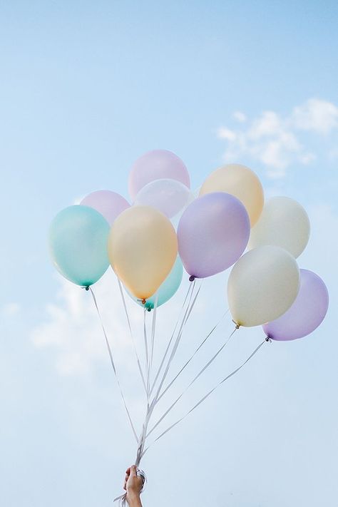 Balloons Photography, Rainbow Aesthetic, Photo Wall Collage, Pastel Wallpaper, Picture Collage, Pretty Pastel, Sky Aesthetic, Pastel Rainbow, Pastel Aesthetic