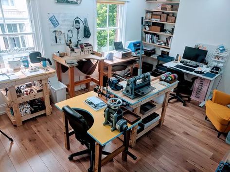 New(-ish) Jewellery Studio – Chanchala Room With No Natural Light, Metalsmith Studio, Jewelry Studio Space, Jewelry Studio Organization, Jewelers Bench, Artist Workspace, Jewelry Making Workshop, Workspace Studio, Design Studio Workspace