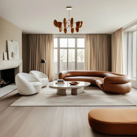 🇬🇧 Crème caramel tones and refined elegance - this luxurious living room by @timurmtn exudes warmth and sophistication. Soft hues and rich textures come together, creating a space that’s both inviting and irresistibly chic. Explore more inspirations for your home, link in bio ☝🏻 Get inspired at @home_inspiration_ideas_blog #brabbu #homesociety #homesocietystudio #homesocietycollection #homeinspirationideas #covetgroup #insplosion #luxxu #livingroom #living #armchair #sofa #sidetable #suspe... Caramel Sofa, Luxurious Living Room, Armchair Sofa, Bathroom Trends, Pinterest Home, Home Lifestyle, Play House, Rich Textures, Luxury Living Room