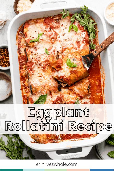 Eggplant Rollatini Recipe, Different Cheeses, Eggplant Rolls, Eggplant Rollatini, Italian Diet, Eggplant Dishes, Eggplant Recipes, Healthy Meal Prep, Healthy Dinner Recipes Easy