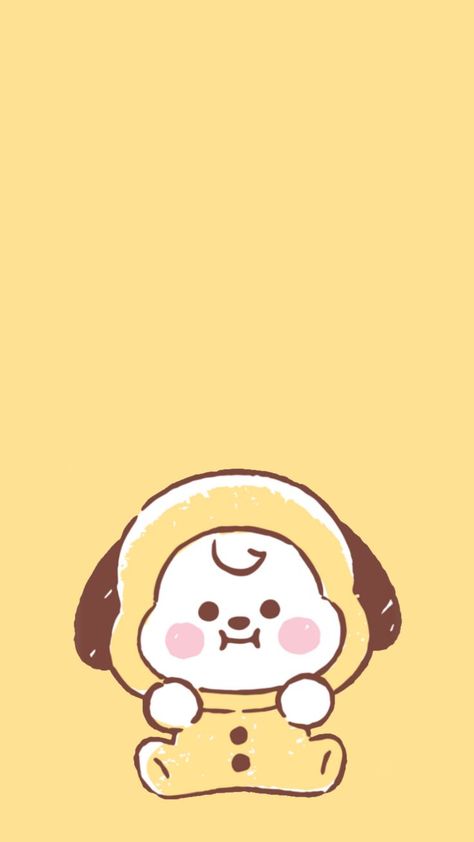 BT21 Chimmy Wallpaper for Background iPhone Bt21 Chimmy Wallpaper, Permission To Dance Lyrics, Chimmy Wallpaper, Lockscreen Iphone Quotes, Bts Emoji, Bts Happy Birthday, Lyrics Song, Paper Background Design, Park Jimin Bts Wallpaper