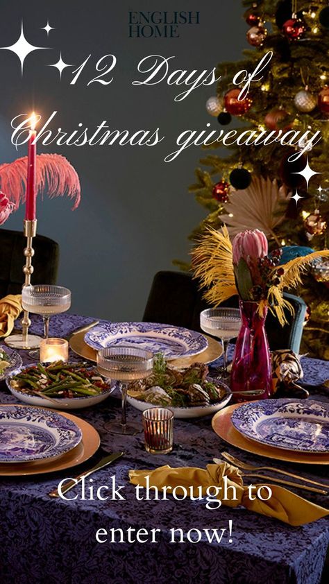 dinner set giveaway 24th December, Christmas Giveaway, Competition Time, Christmas Giveaways, Fabric Placemats, December 24th, English House, December 2022, Dinner Set