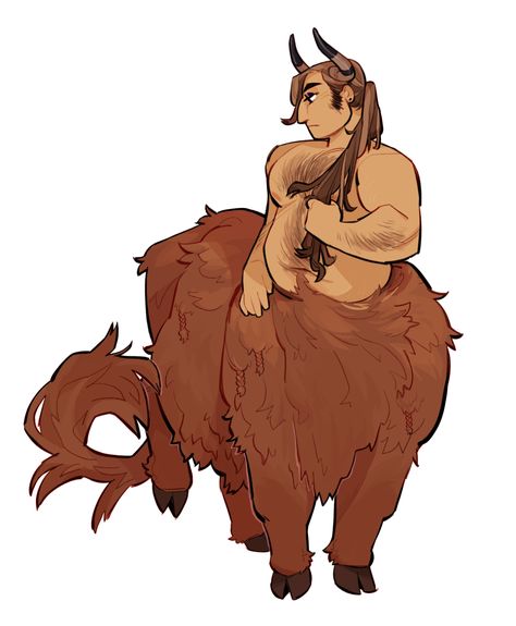 Fat Dnd Character, Selkie Character Design, Satyr Character Design, Cow Centaur, Centaur Female, Centaur Oc, Centaur Art, Its Alright, Lion King Art