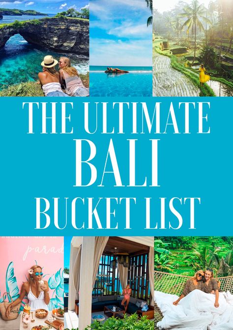 The ultimate Bali bucket list - all the things you must do and can't miss while traveling to Bali. Whether you're going on a honeymoon, trip with friends, or moving as an expat to Bali - check each of these amazing Bali experiences off your list! Bali Travel Photography, Bali Bucket List, Trip To Bali, Bali Itinerary, Bali Trip, Bali Honeymoon, Honeymoon Trip, Voyage Bali, Bali Vacation