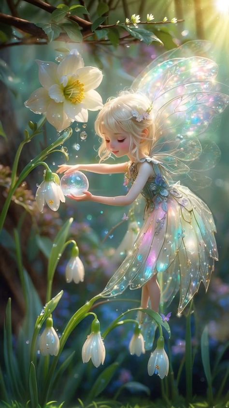 Daria Grin (@inspirational.digital.art) • Instagram-Fotos und -Videos Beautiful Fairy Art, 3d Images Pictures, Cute Digital Drawings, Fairy Core Art, Fairy Forest Art, Magical Flower Garden, Forest Fairy Art, Cute Fantasy Art, Fairy With Flowers